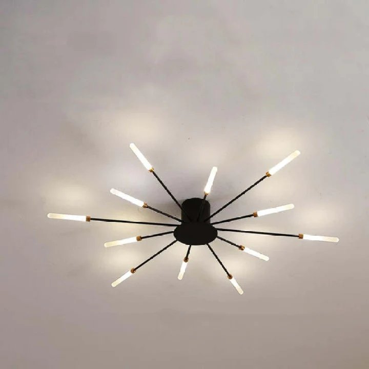 Firework Flush Ceiling Lamp LED Sputnik Flower Light For Living Room