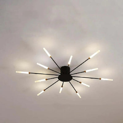 Firework Flush Ceiling Lamp LED Sputnik Flower Light For Living Room