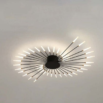 Firework Flush Ceiling Lamp LED Sputnik Flower Light For Living Room