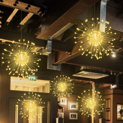Fireworks Outdoor Christmas String Lights For Garden Party Decor