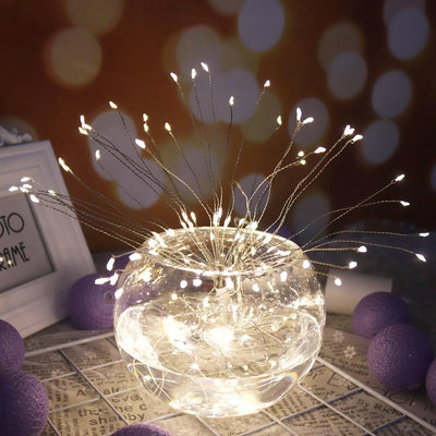 Fireworks Outdoor Christmas String Lights For Garden Party Decor