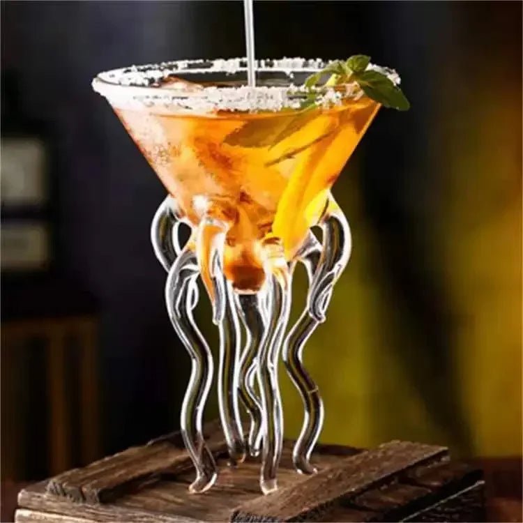 Fish Shaped Cocktail Glass Set Porcupine Jellyfish Swan Bird Goblets