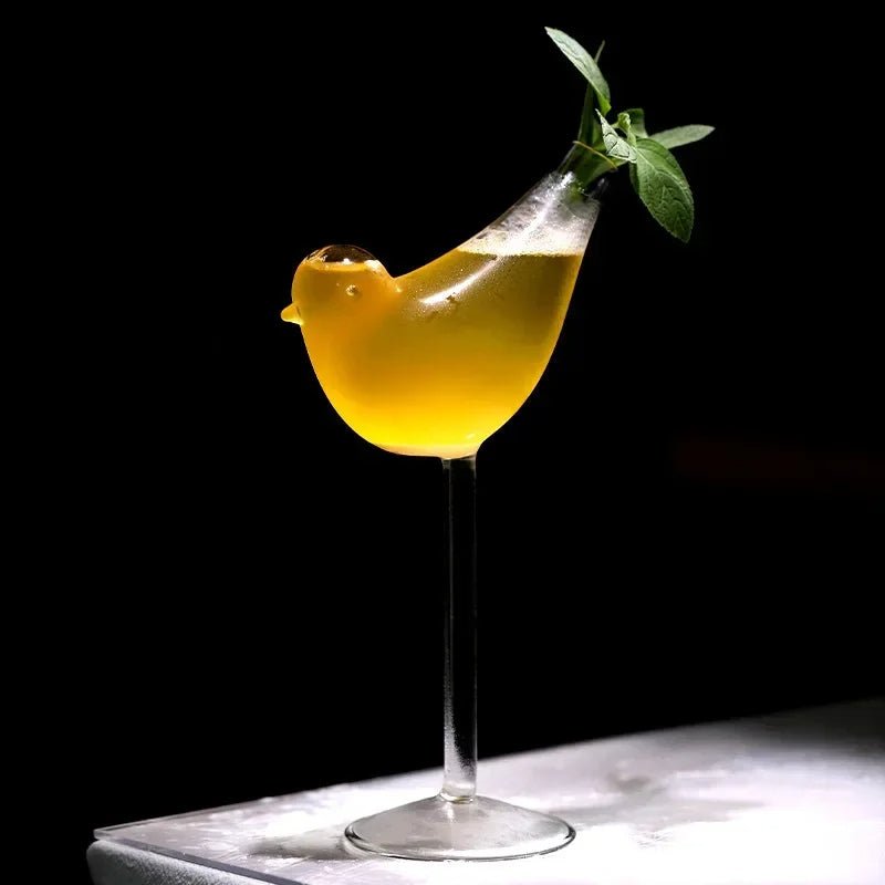 Fish Shaped Cocktail Glass Set Porcupine Jellyfish Swan Bird Goblets