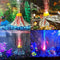 Fish Tank Volcano Bubbler Aquarium LED Light Air Stone Decoration Kit