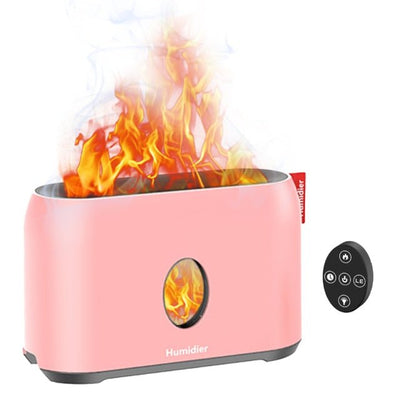 Flame Mist Humidifier With Warm Air Diffuser For Home Use