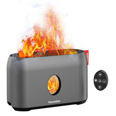 Flame Mist Humidifier With Warm Air Diffuser For Home Use