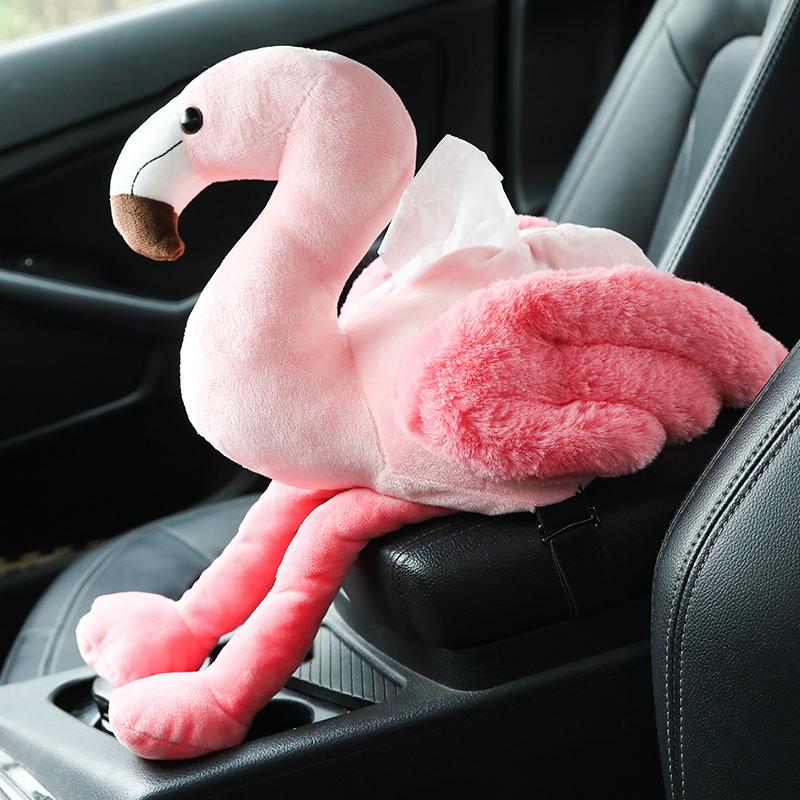 Flamingo Tissue Box Decorative Holder For Home And Office Use