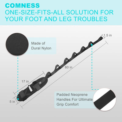 Leg Stretcher Strap For Flexibility And Lower Back Pain Relief