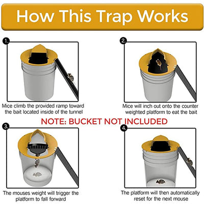 Flip And Slide Rat Trap For Efficient Pest Control