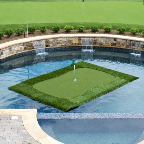 Floating Putting Green Mat For Golf Practice Training Indoors Outdoors