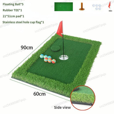 Floating Putting Green Mat For Golf Practice Training Indoors Outdoors