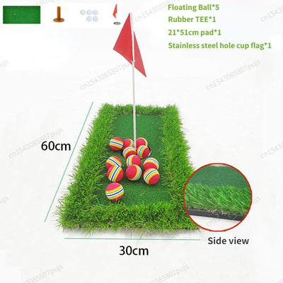 Floating Putting Green Mat For Golf Practice Training Indoors Outdoors