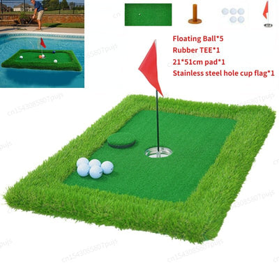 Floating Putting Green Mat For Golf Practice Training Indoors Outdoors