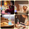 Flower Air Humidifier USB Aromatherapy Diffuser With Light For Bedroom Car Desk