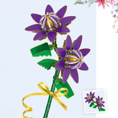 Flower Bouquet Mini Blocks 3D Puzzle Creative Building Fun Gift