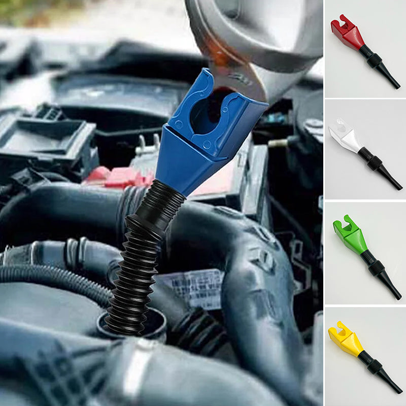 Retractable Fuel Funnel For Easy And Clean Fuel Transfer