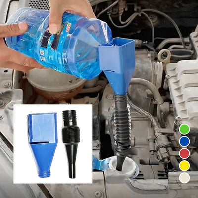 Retractable Fuel Funnel For Easy And Clean Fuel Transfer