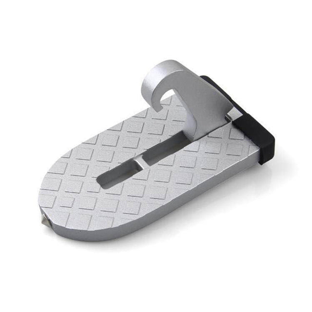 Foldable Car Door Step Pedal With Universal Latch Hook Accessory