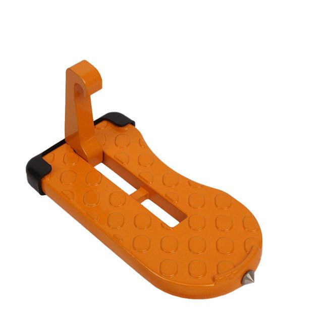 Foldable Car Door Step Pedal With Universal Latch Hook Accessory