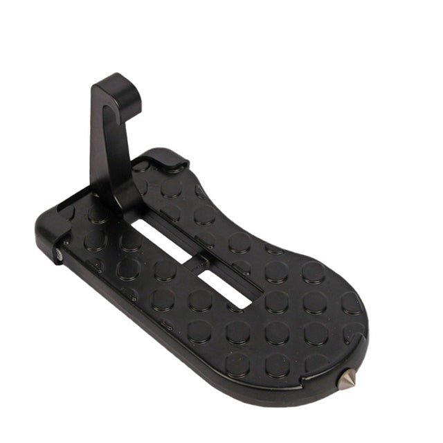 Foldable Car Door Step Pedal With Universal Latch Hook Accessory