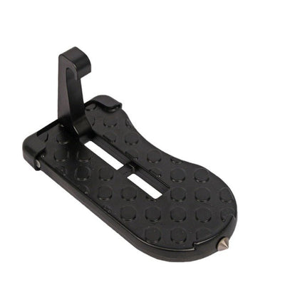 Foldable Car Door Step Pedal With Universal Latch Hook Accessory