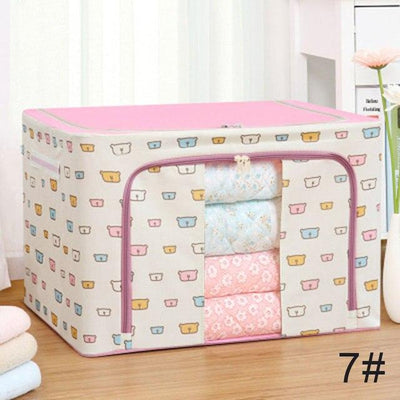 Foldable Cloth Organizer For Clothes Towels And Sheets Storage