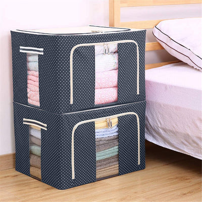 Foldable Cloth Organizer For Clothes Towels And Sheets Storage