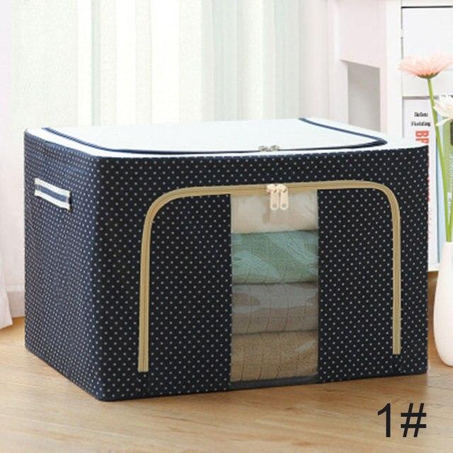 Foldable Cloth Organizer For Clothes Towels And Sheets Storage