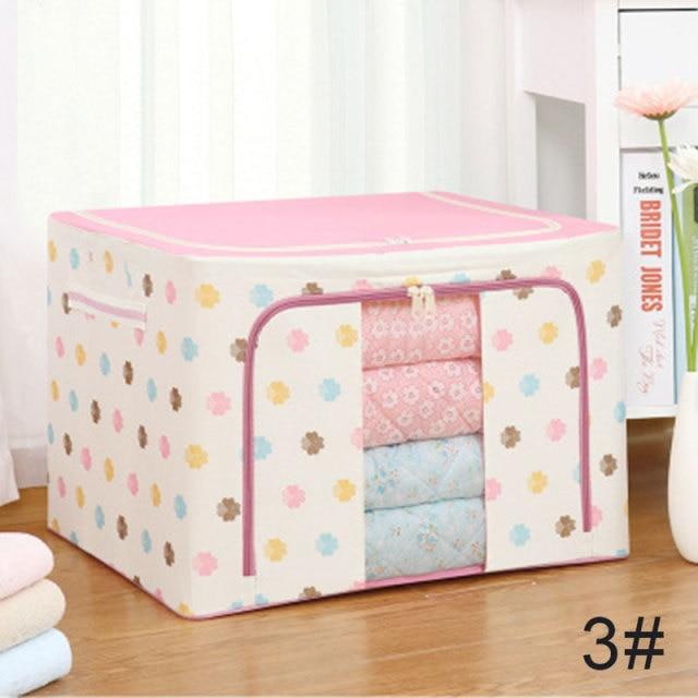 Foldable Cloth Organizer For Clothes Towels And Sheets Storage