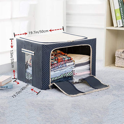Foldable Cloth Organizer For Clothes Towels And Sheets Storage