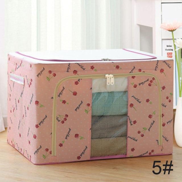 Foldable Cloth Organizer For Clothes Towels And Sheets Storage