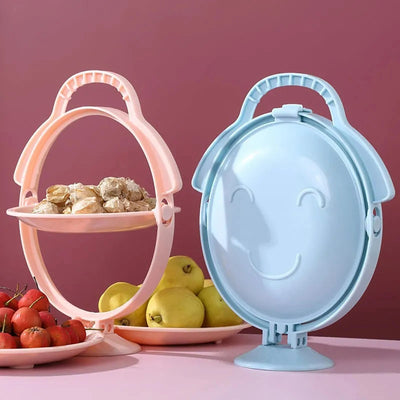 Foldable Fruit Plate Creative Tray For Dessert Display And Serving