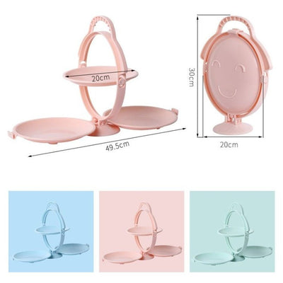 Foldable Fruit Plate Creative Tray For Dessert Display And Serving