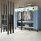 Foldable Wardrobe With Oxford Cloth Curtain And Steel Frame Storage