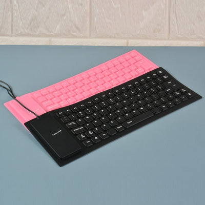 Foldable Silicone Keyboard Portable For PC Tablet Laptop Use