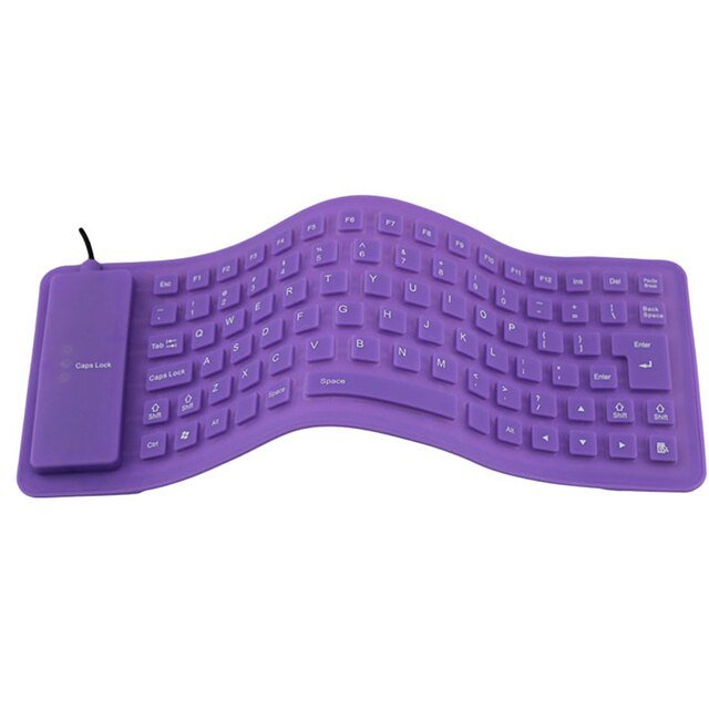 Foldable Silicone Keyboard Portable For PC Tablet Laptop Use