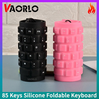 Foldable Silicone Keyboard Portable For PC Tablet Laptop Use