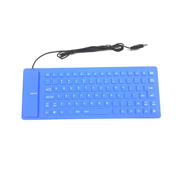 Foldable Silicone Keyboard Portable For PC Tablet Laptop Use
