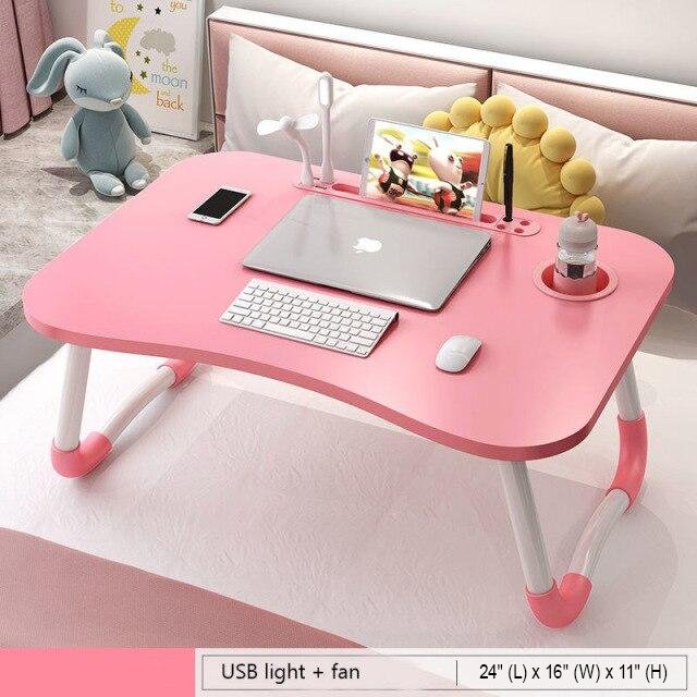 Foldable Laptop Desk For Work Study Portable Adjustable Table