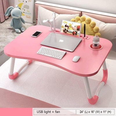 Foldable Laptop Desk For Work Study Portable Adjustable Table