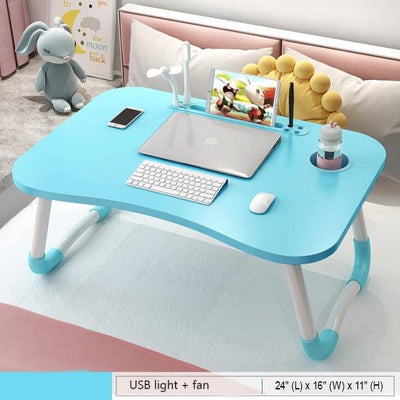 Foldable Laptop Desk For Work Study Portable Adjustable Table