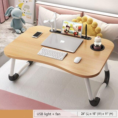 Foldable Laptop Desk For Work Study Portable Adjustable Table