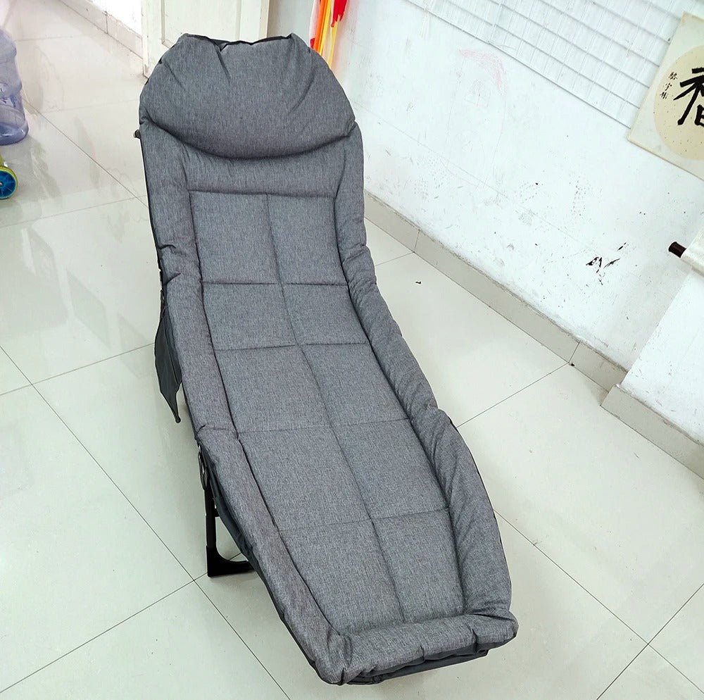 Folding Recliner Chair Ultralight Portable Bed For Camping Hiking Office
