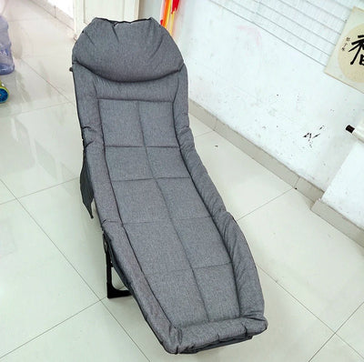 Folding Recliner Chair Ultralight Portable Bed For Camping Hiking Office