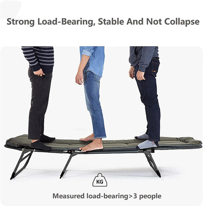 Folding Recliner Chair Ultralight Portable Bed For Camping Hiking Office