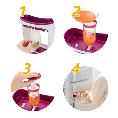 Baby Food Maker Station With Storage Bags For Infant Meals