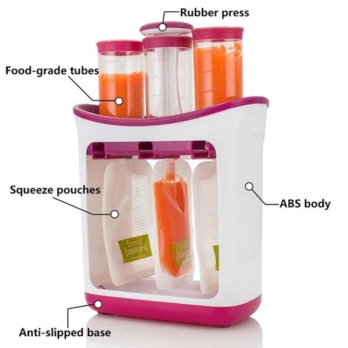 Baby Food Maker Station With Storage Bags For Infant Meals