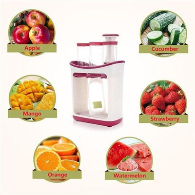 Baby Food Maker Station With Storage Bags For Infant Meals
