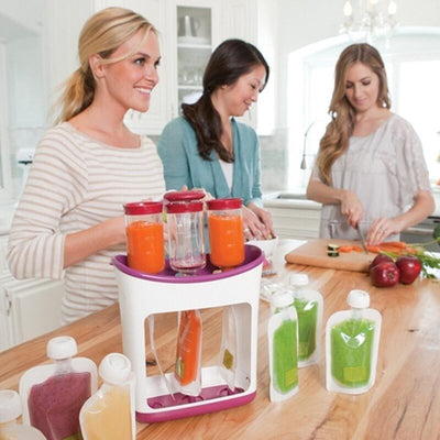 Baby Food Maker Station With Storage Bags For Infant Meals