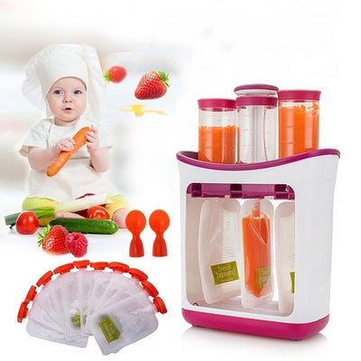 Baby Food Maker Station With Storage Bags For Infant Meals